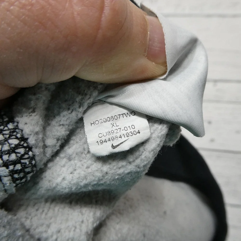 Nike Hoodie Youth XL Gray Pullover Fleece Sweatshirt Camo Just Do It Logo